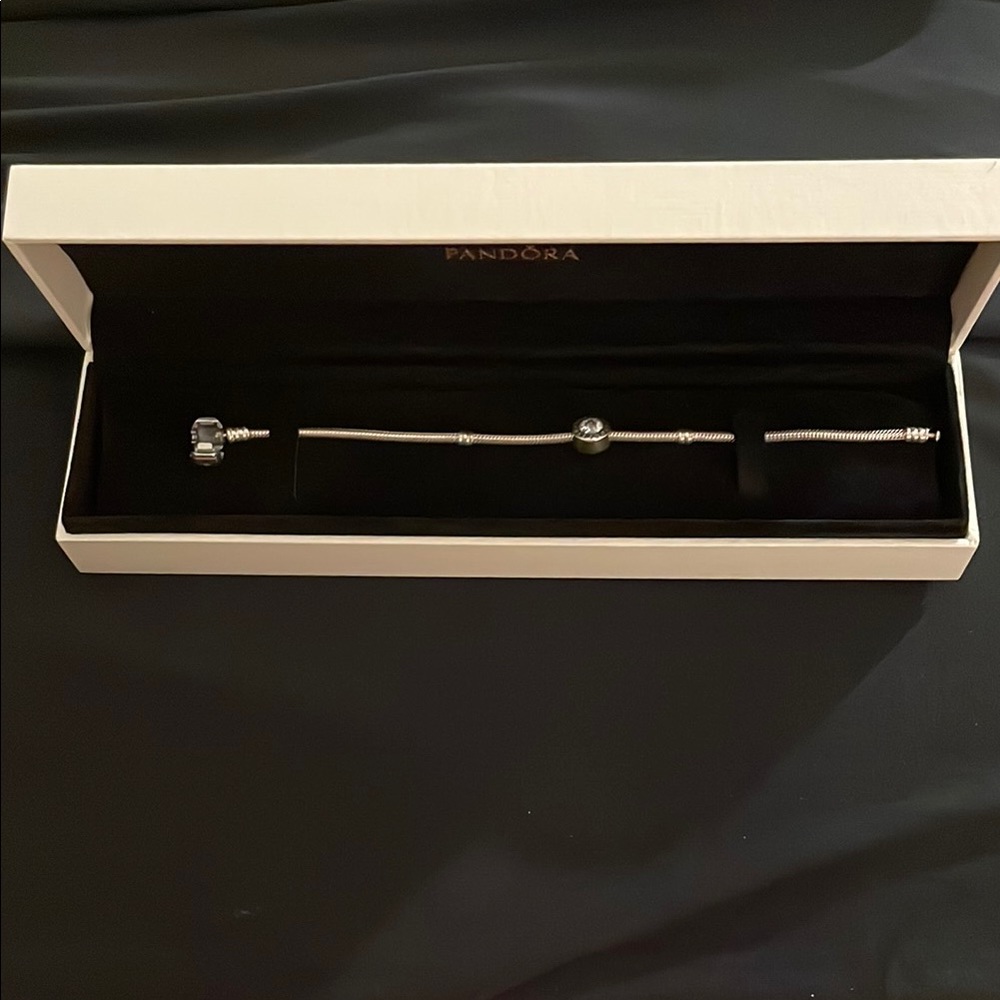 Authentic Pandora Silver Bracelet with Charm